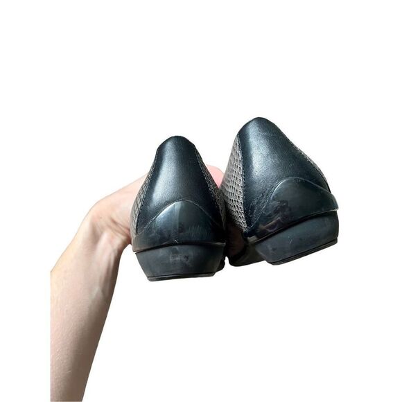 Dansko Snake Print Slip On Gray Leather Loafers Shoes size 40 - Picture 4 of 8